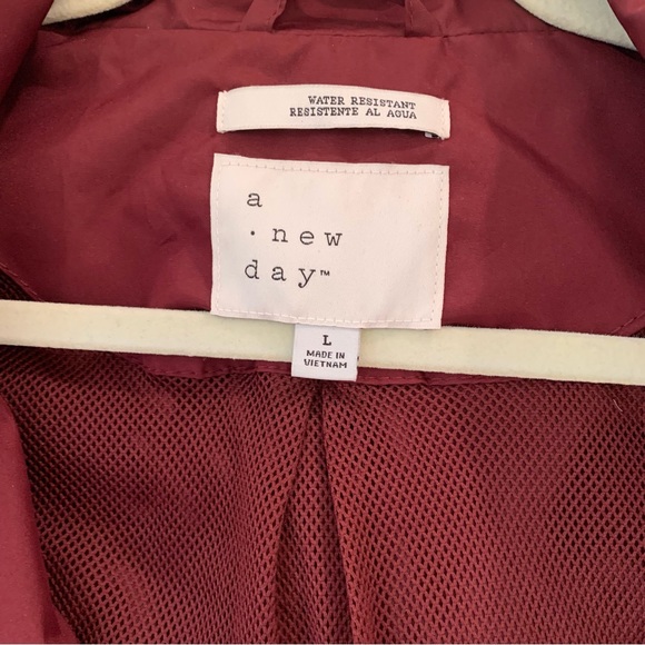 Maroon Rain Coat - Picture 4 of 5